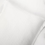 Haniya Solid Waffle Woven Cotton Textured Comforter Set
