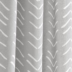 Hygge Modern Arrow Faux Linen Shower Curtain