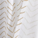 Hygge Modern Arrow Faux Linen Shower Curtain