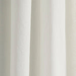 Luxury Modern Flower Linen Like Embroidery Border Window Curtain Panel