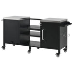 K&K 72.4' Large Grill Table for Big Green Egg