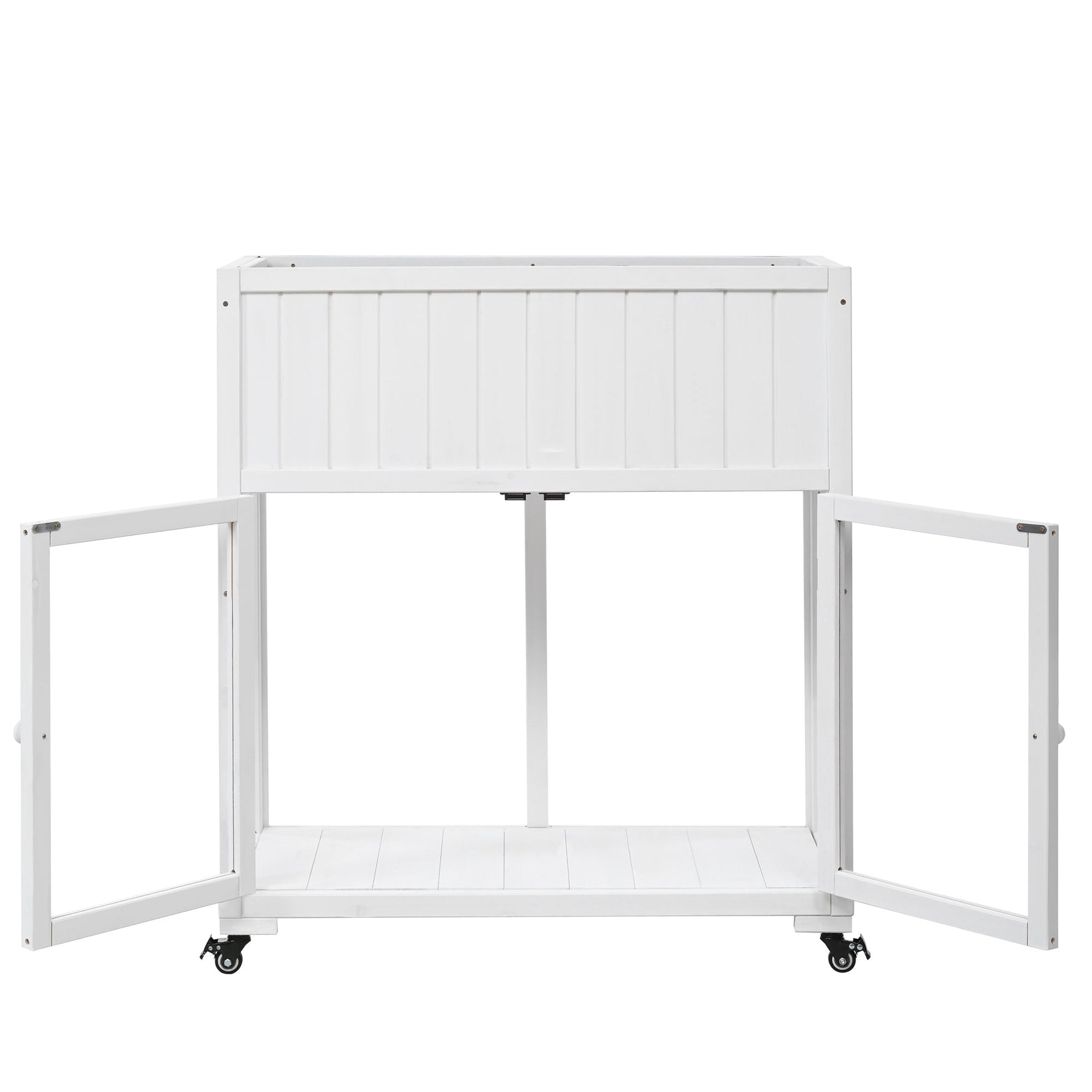 TOPMAX Patio Mini Wood Cold Frame Greenhouse