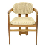 Outdoor Woven Rattan Chair Set Two Accent Chairs