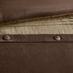7 Piece Faux Suede Comforter Set Brown California King