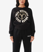 True Religion Women's Relaxed Pullover Sweatshirt