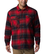 Columbia Men's Plaid Sherpa Lined Shirt Jacket