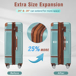 Hardshell Luggage Sets 4 Pieces 20" / 24" / 28" and Cosmetic Case