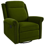 360 Degrees Swivel Manual Rocking Recliner with Adjustable Backrest