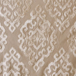 Knitted Jacquard Damask Total Blackout Grommet Top Curtain Panel