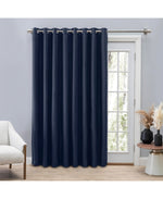 Ricardo Grasscloth Lined Grommet Patio Panel w/Wand