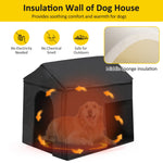 60.2' Large Outdoor Dog House with Insulated Liner for Winter Waterproof Dog Kennel