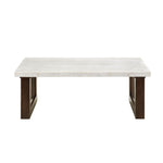 Edwyn Natural Marble Top End Table