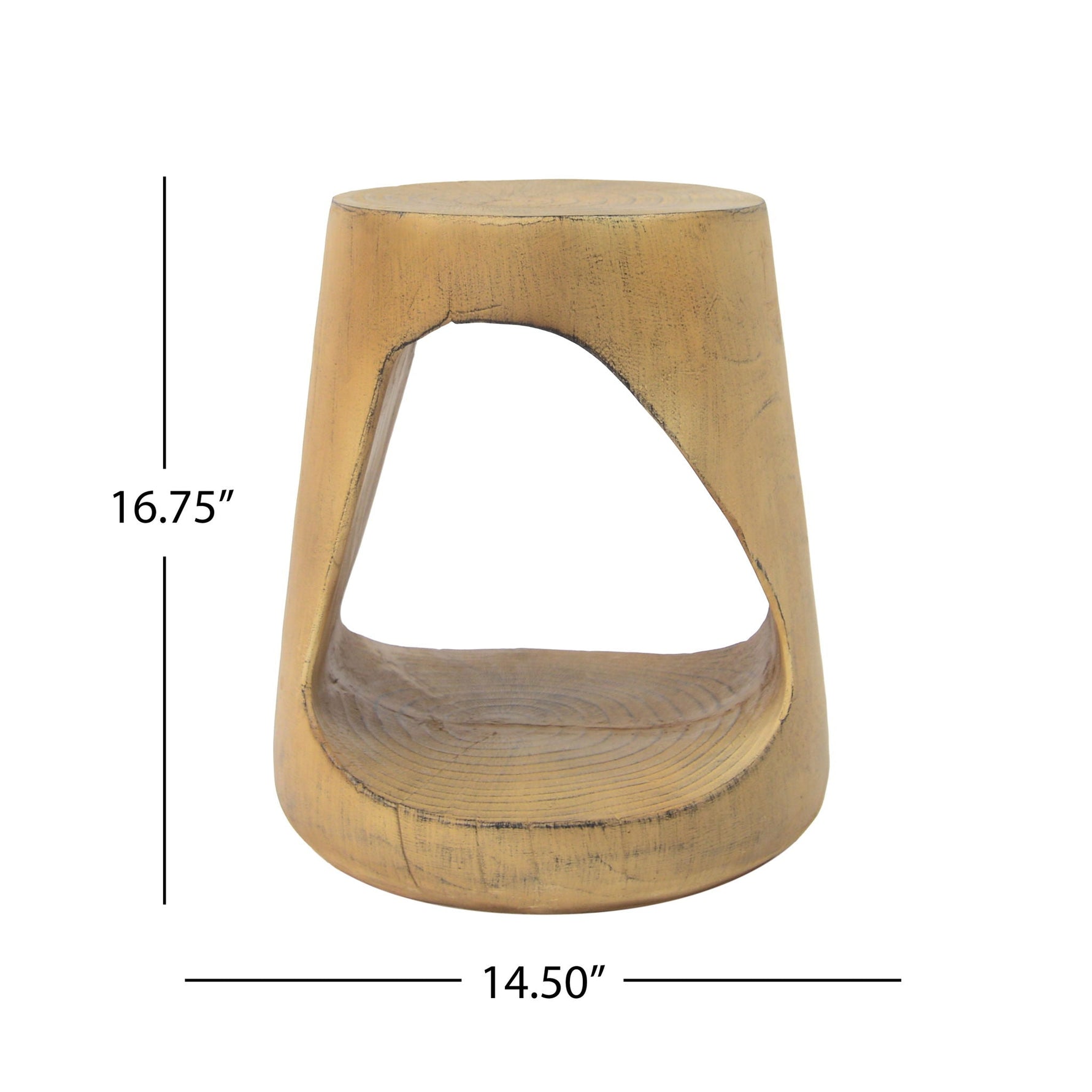Hollow Side Table, Durable And Weather Resistant