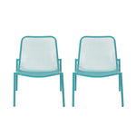 Outdoor Iron Chair With Mesh Design