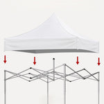 Canopy Replacement Top with 4 Pack W8 Bags (Frame Not Included)
