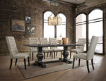 Morland 7 Pieces Dining Room Set - Black