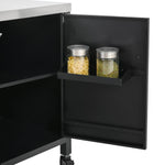 K&K 72.4' Large Grill Table for Big Green Egg