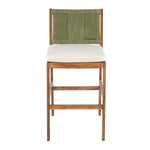 4 Pieces Arly Green Outdoor Bar Stool Set