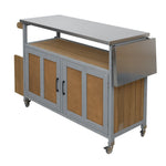 Foldable Outdoor Kitchen Island Patio Mobile Kitchen Cart