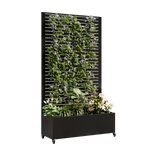 Metal Planter Box with Trellis, 73' x 35' x 16" Raised Garden Bed