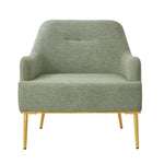 Modern Elegance Accent Chair With Curved Backrest