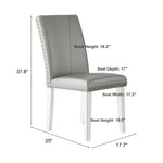 Upholstered Dining Chair With High Back Design (Set of 2)