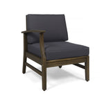 Perla 6-Piece Dark Grey Outdoor Sofa Set
