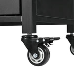 K&K 55.5" Outdoor Kitchen Island with Sink