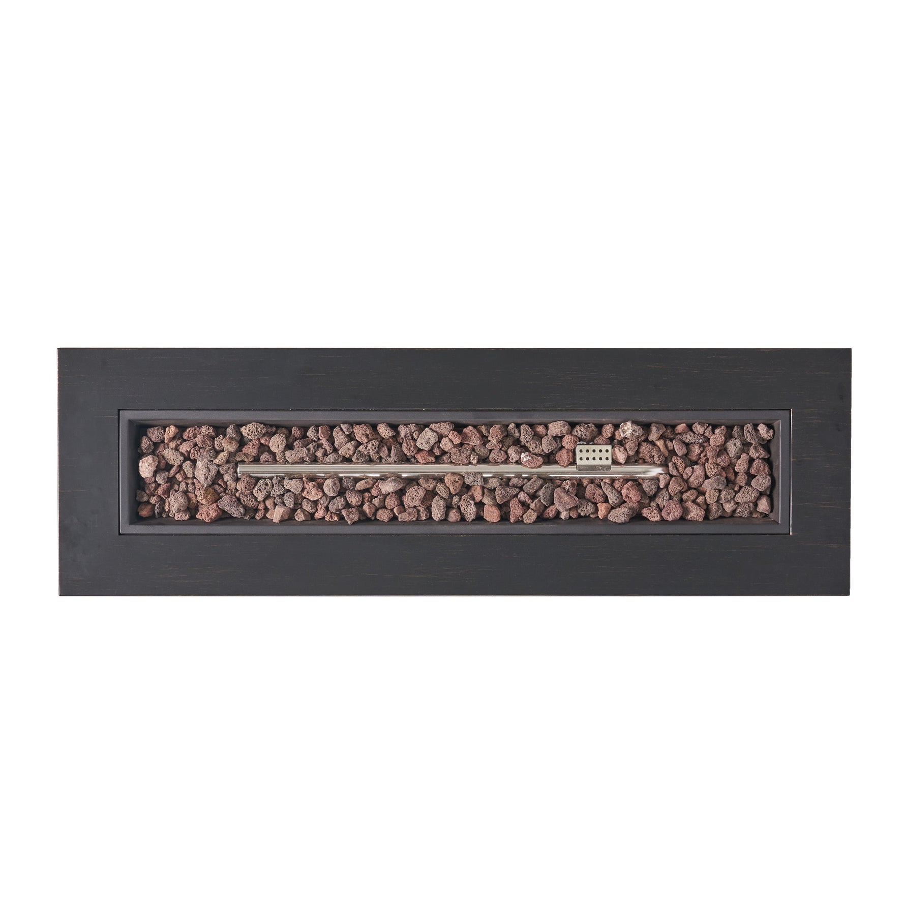 RECTANGULAT IRON FIRE PIT-50 000BTU WITH TANK HOLDER
