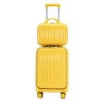 14'/20' 2-Piece ABS Spinner Wheel Luggage Set with Combination Lock