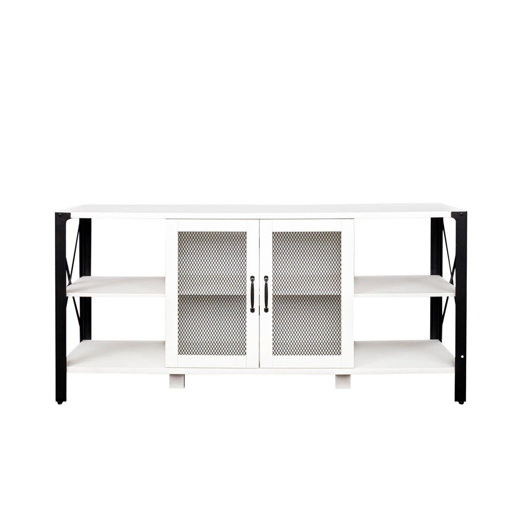 Industrial TV Stand for Living Room and Bedroom