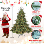 5FT The Full-Bodied Pre-Lit Evergreen Christmas Tree