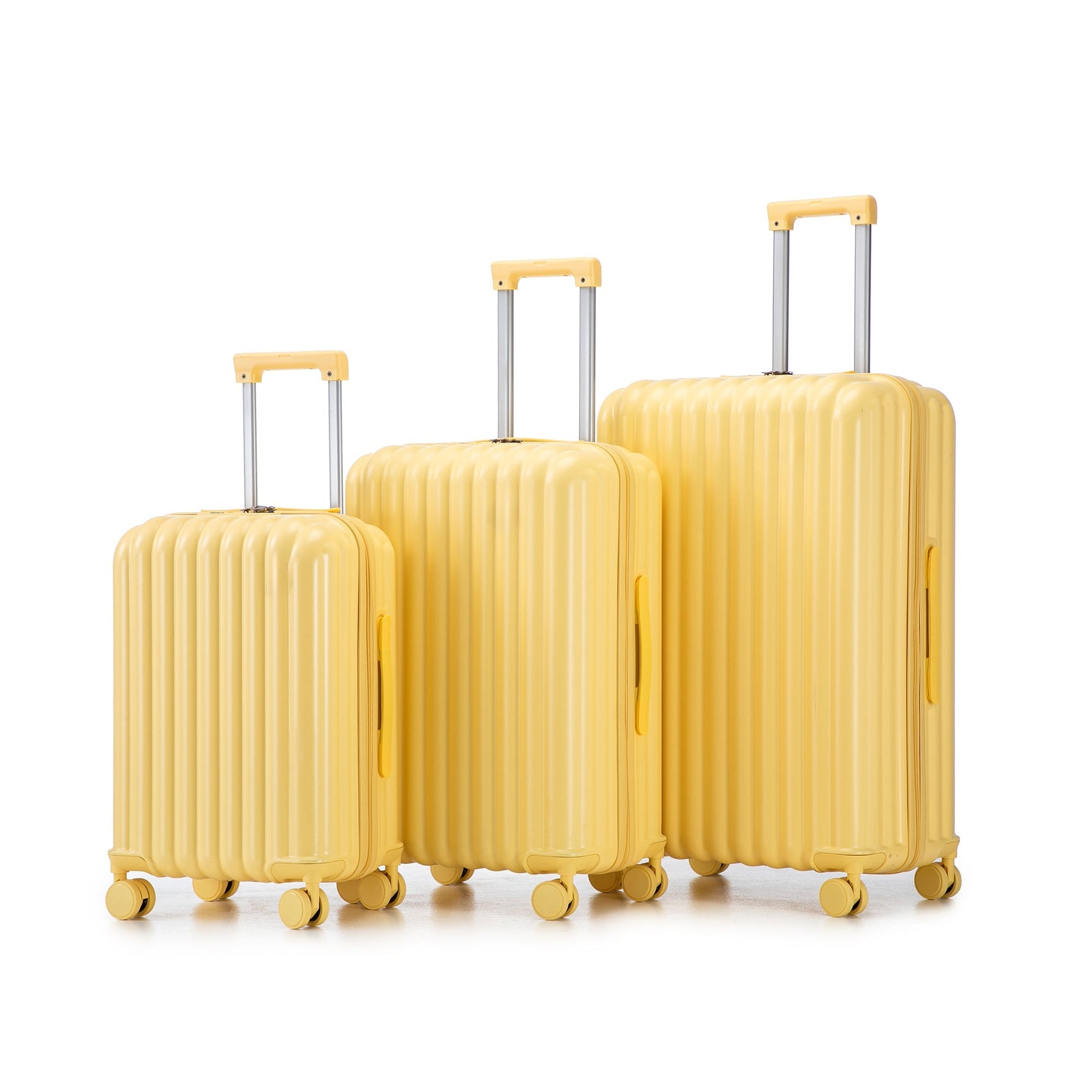 20/24/28 ABS Spinner Wheel Luggage Set with USB Port & Cup Holder
