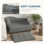 PawHut Pet Sofa Dog Couch Gray