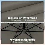 Modern Style Outdoor Hanging Cantilever Umbrella