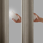 Twist Tab Total Blackout Window Curtain Panel Pewter 50x84
