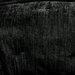 Turin 7 Piece Black Crinkle Velvet Comforter Set