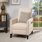 Kiersten Contemporary Fabric Pushback Recliner