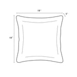 2 Pack Outdoor Throw Pillows, Waterproof & Fade-Resistant (18x18 Inch)