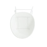 Modern Gable Outdoor Barstool Set of 2 in White