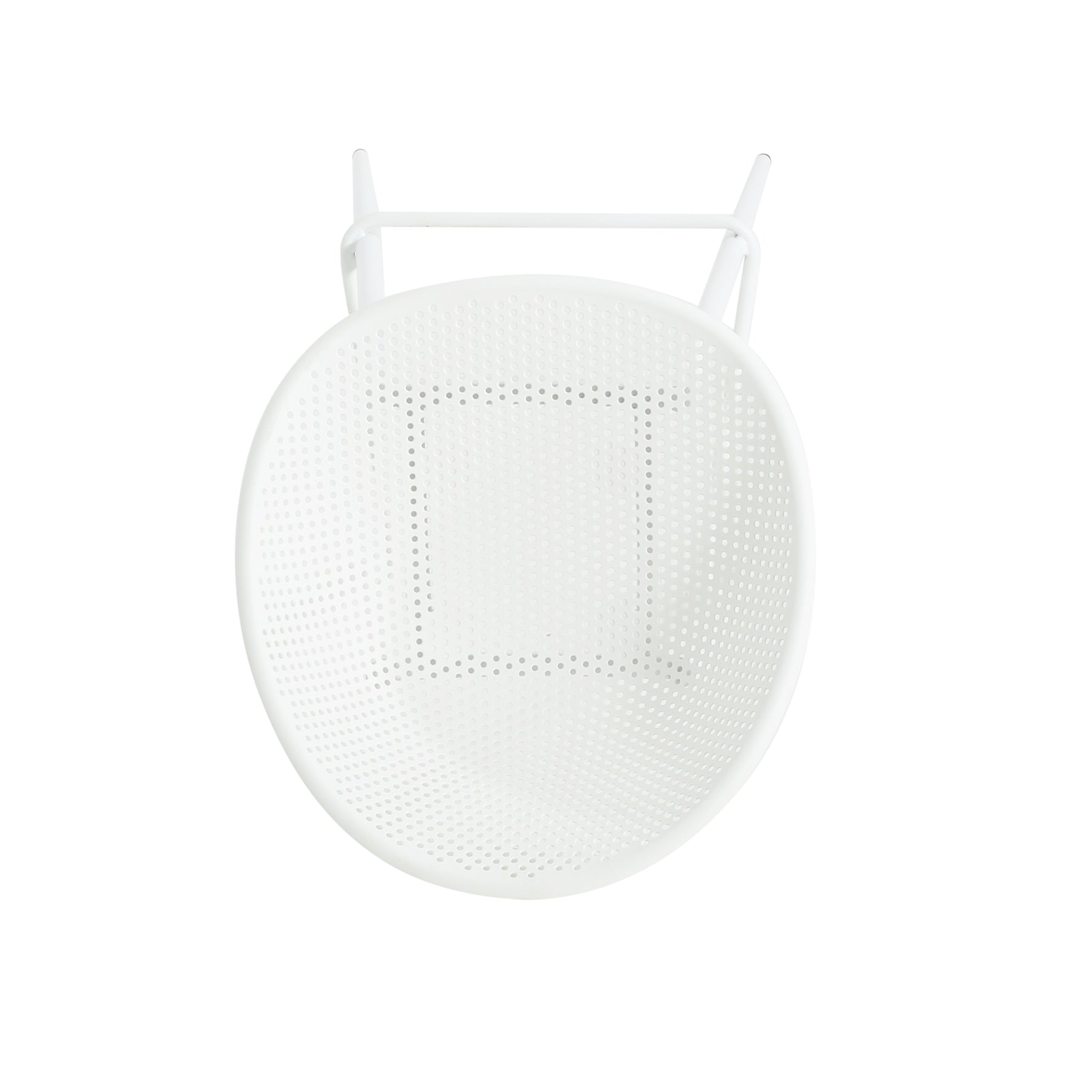 Modern Gable Outdoor Barstool Set of 2 in White