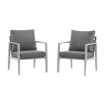 Modern Lounge Chair With Rope Accents And Cushions