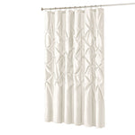 Tufted Semi-Sheer Shower Curtain