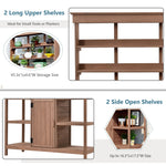 TOPMAX 66" Large Outdoor Farmhouse Wooden Potting Bench Table