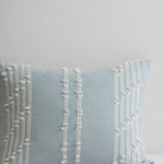 3 Piece Cotton Jacquard Comforter Set Aqua Full/Queen