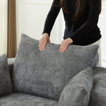 55'' Chenille Foam Single Swivel Chair
