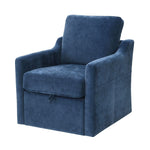 Swivel Arm Chair With USB Type-C Charging And Book Pocket