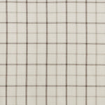 Plaid Faux Leather Tab Top Curtain Panel with Fleece Lining