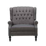 Dunham Contemporary Fabric Tufted Oversized Pushback Recliner