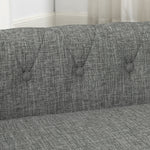 Modern Linen Fabric Light Grey Elevated Pet Bed